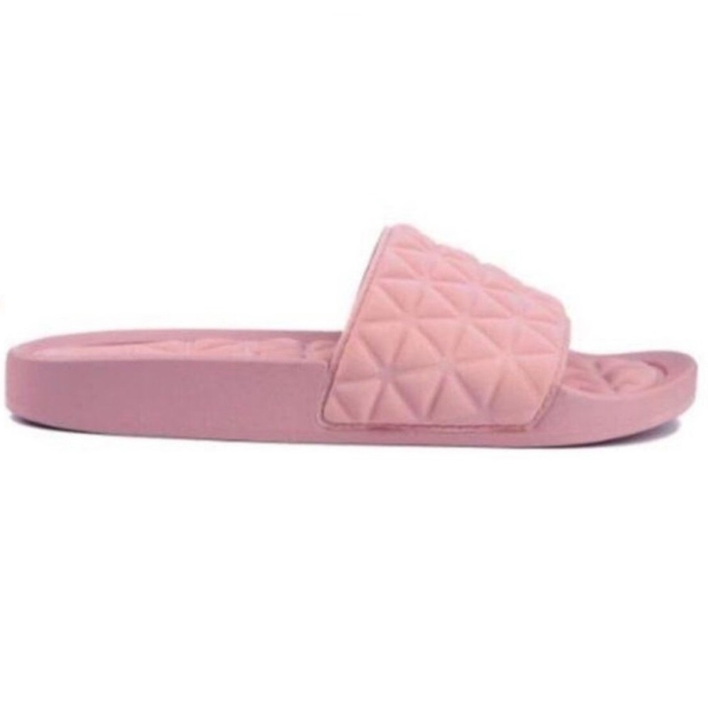 Blush nude neoprene slide sandals - Picture 3 of 3